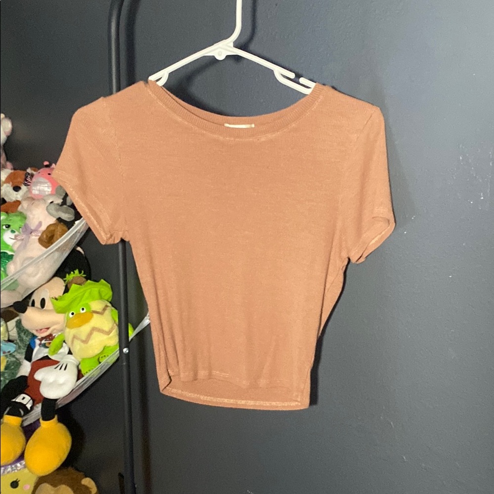 Bozzolo Light Brown Short Sleeve Tee